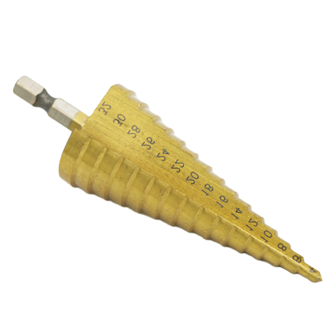 

1pcs Hex Titanium Step Cone Drill Bit Hole Cutter 4-32MM HSS 4241 For Sheet Metal