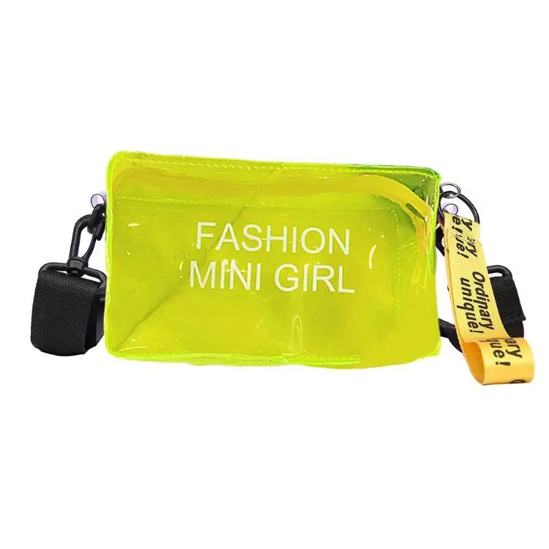 Крутая Прозрачная ПВХ Желейная женская сумка, модные сумки через плечо для женщин, сумки через плечо, прозрачная сумочка, женская сумка, Bolsa Feminina - Цвет: Цвет: желтый