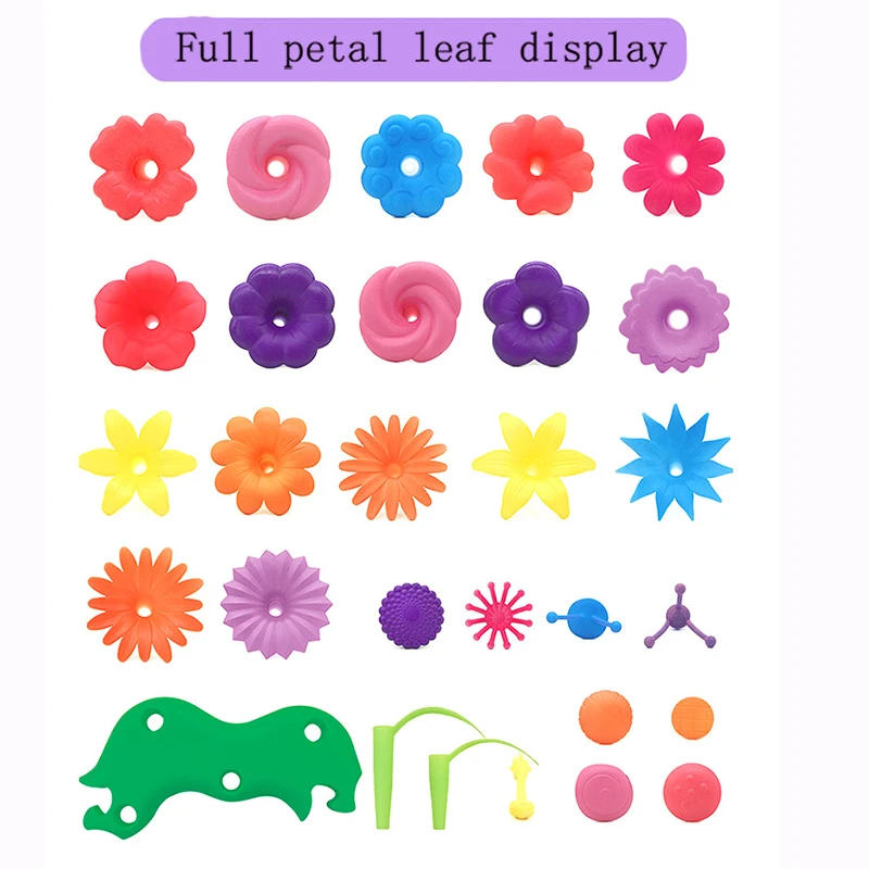 DIY головоломки мечта сад серии Цветок соединительные блоки, игрушки развивающие монтажные блоки творческие для детей Сказочный Сад
