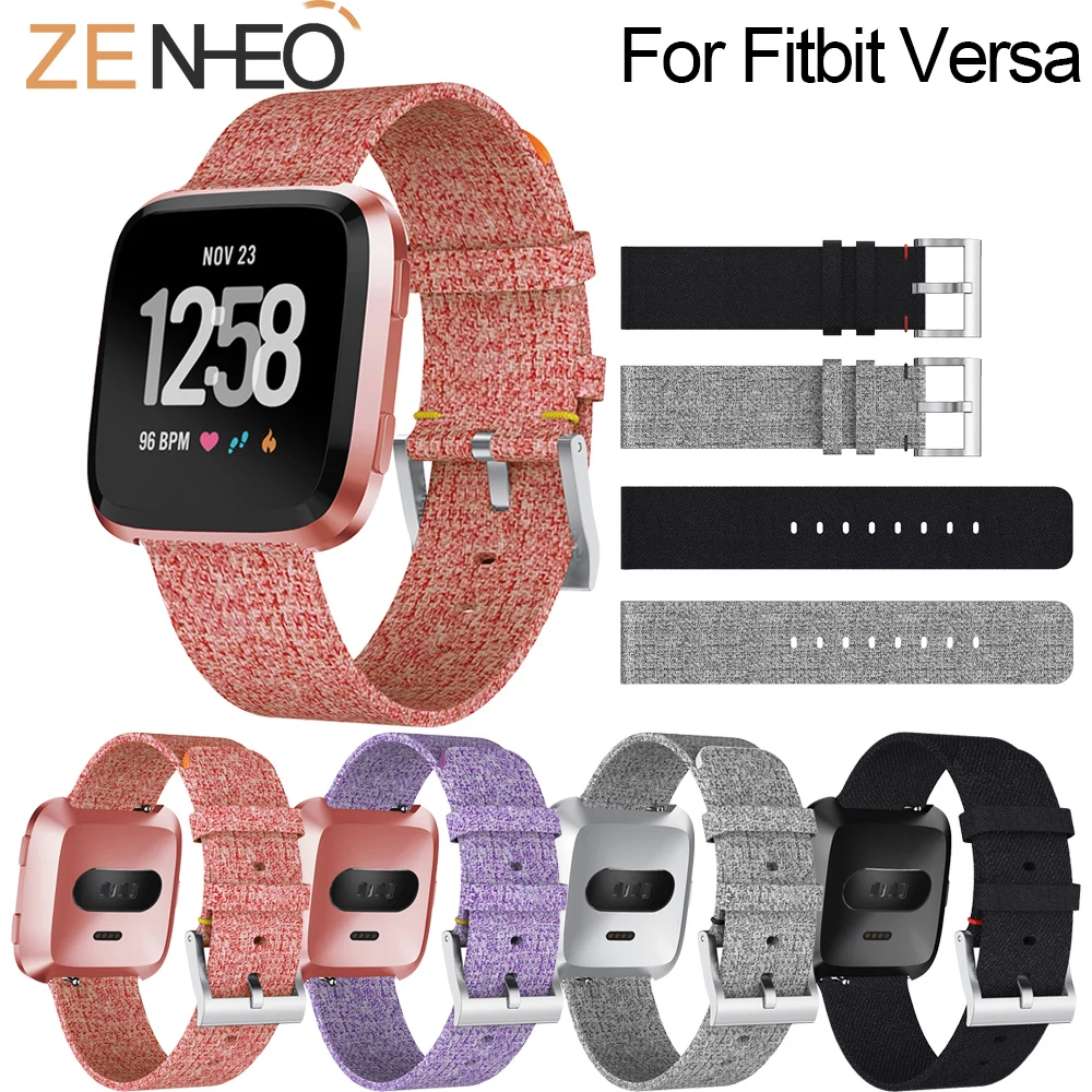 

Soft Denim Watch Band Strap For Fitbit versa Sport Smartband Replacement Wristband For Fitbit versa Wrist Bands Watch Band