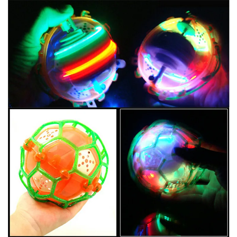 TOYZHIJIA, 1 шт., детский Сумасшедший светодиодный светильник, Электрический танцевальный музыкальный футбольный мяч, надувные игрушки, светящаяся футбольная игрушка