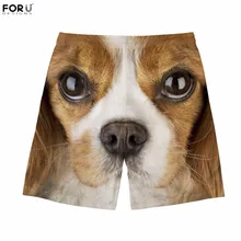 FORUDESIGNS/Симпатичные King Charles собака спаниеля печать мужские Шорты повседневные летние шорты для бодибилдинга для мужчин одежда для мужчин