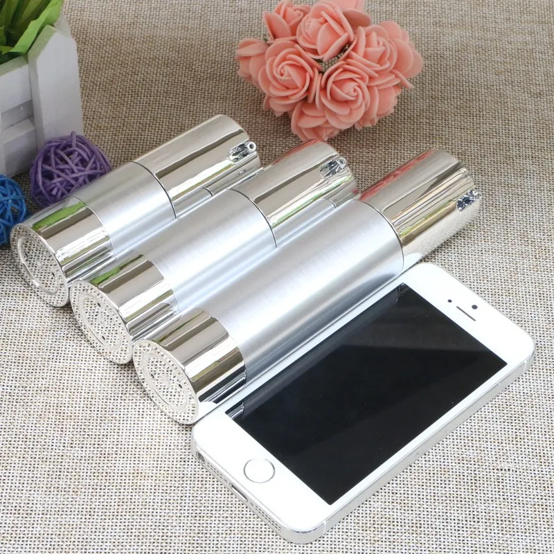 15ml 30ml 50ml Silver Wire-drawing Airless Pump Bottle High Quality Cosmetic Container Lotion Refillable Bottles 2pcs/lot | Красота и