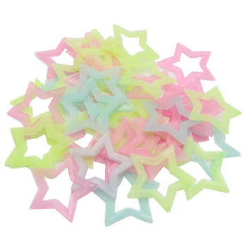 

SALE! Lucia crafts 1Pack/lot(approx 40pcs) Luminous PVC Patch Fluorescent Star Stickers Scrapbook decoration 4*4.5cm F1212