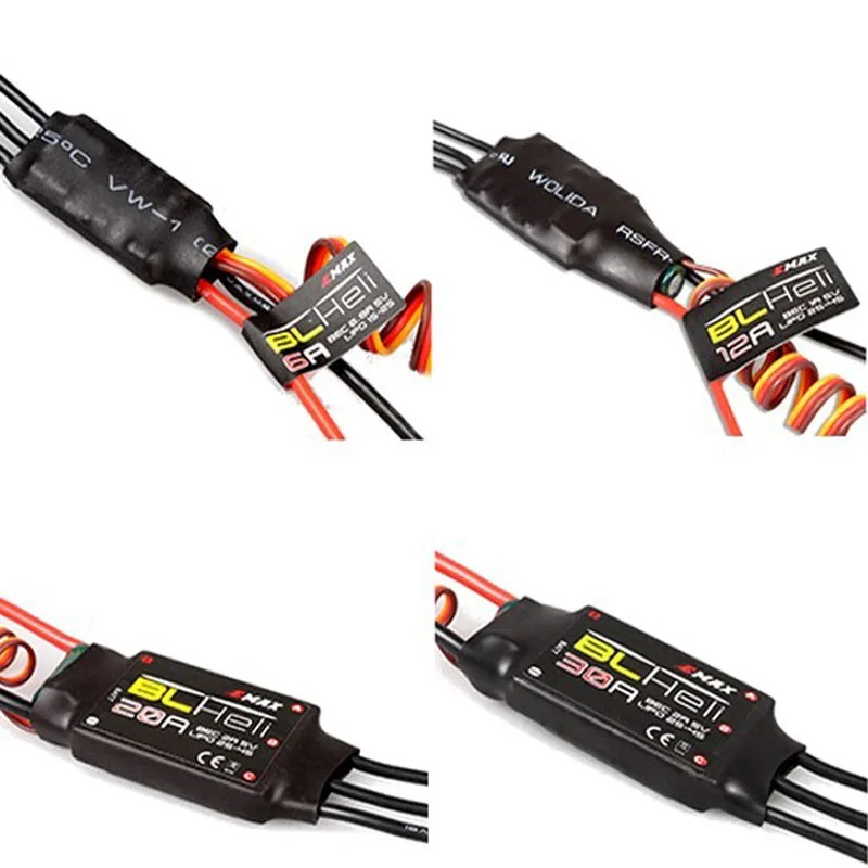 1 шт. серия EMAX BLHeli 6A 12A 20A 30A 40A 50A 60A 80A ESC программируемый электронный контроллер