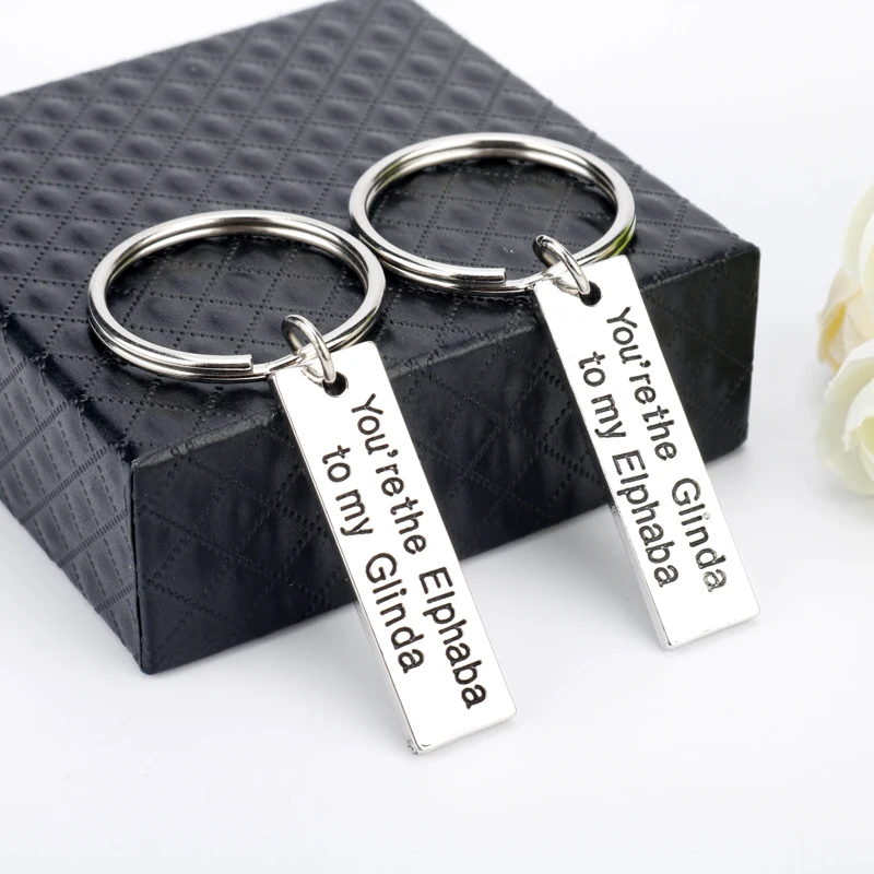 Fashion Musical Wicked Inspired Key Chain You're the Glinda to my Elphaba the Elphaba to my Glinda Keychain Xmas Gift Fashion Musical Wicked Inspired Key Chain You're the Glinda to my Elphaba the Elphaba to my Glinda Keychain Xmas Gift