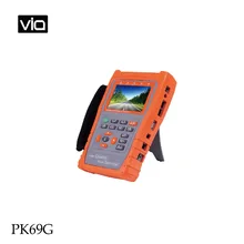 PK69G Free Shipping Professional CCTV & IP Cam Testers AHD Camera Test PTZ Protocal IPC Test Monitoring RS-485 Signals