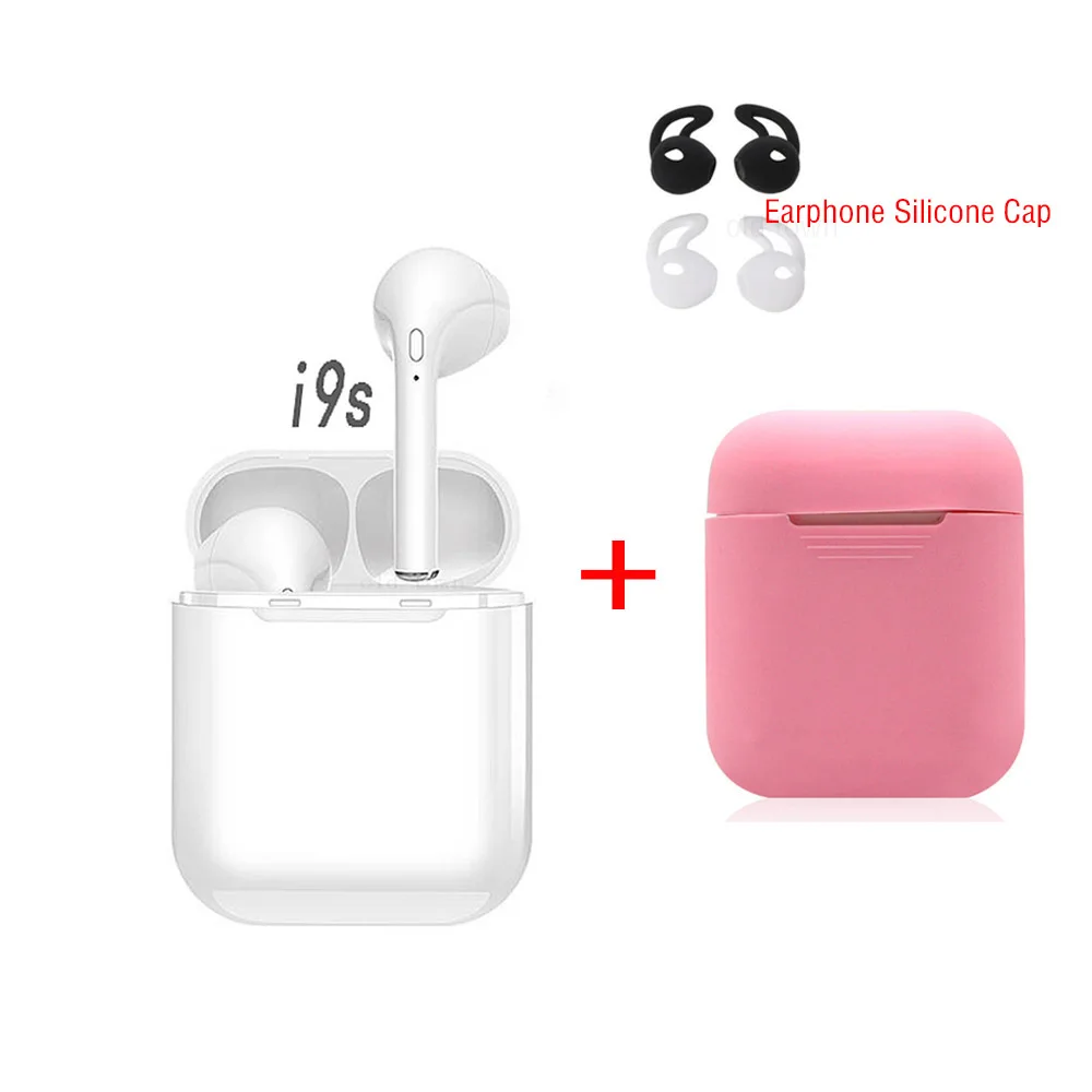 I9S TWS Bluetooth беспроводная гарнитура air pods наушники для Xiaomi AirDots PK i10s i10tws i12tws подходит Чехол air pods