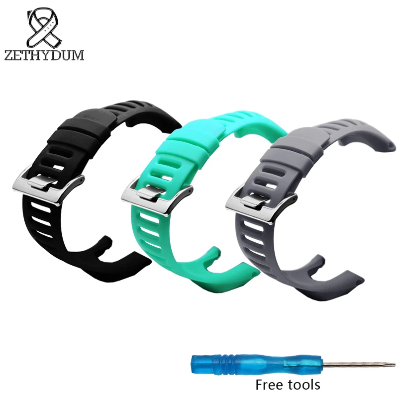 Silicone bracelet watch 35mm rubber sport waterproof Watch strap