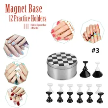 Hot False Nail Holder Nail Art Displayer Magnetic Board nail Gel Polish DIY Stand Salon Display Holder nail Manicure Tool