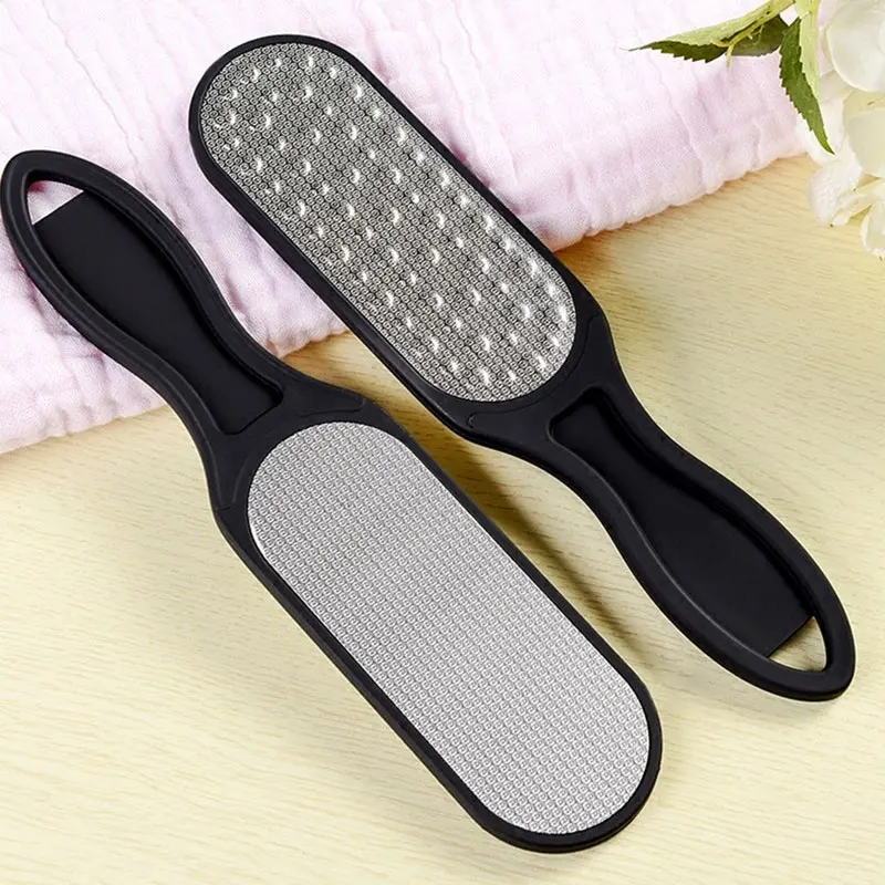 

1Pcs Double Side Heel Care Stainless Steel Double Side Callus Remover Heel Reusable Feet Hard Skin Removal