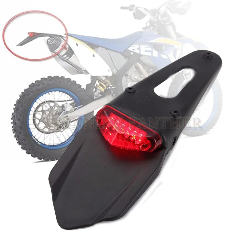 

red Motorcycle LED Tail Light&Rear Fender Stop Enduro taillight MX Trail Supermoto FOR KTM CR EXC WRF 250 400 426 450