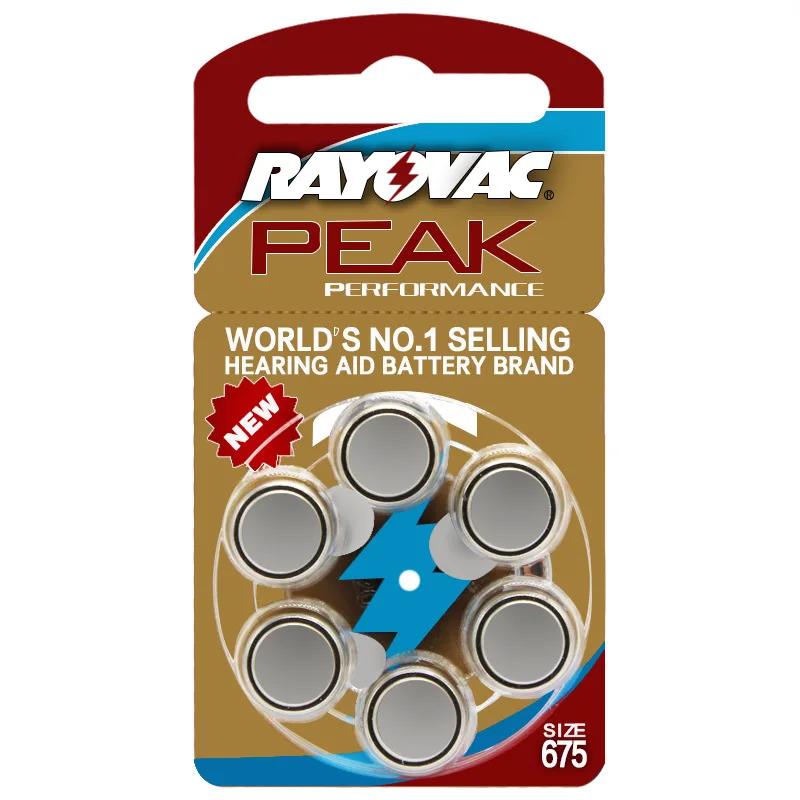 Стимулятор слухового аппарата Rayovac Peak Air 675A A675 1 45 PR44 60 шт.|Уход за ушами| |