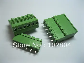 

50 Pcs Pitch 5.08A 5.08mm 6way/pin Straight-pin Screw Terminal Block Connector Pluggable Type 2EDCD-5.08A-2EDCR Green HOT Sale
