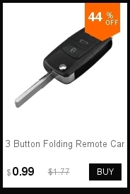 Складной Автомобильный Дистанционный флип-чехол для ключей, брелок для Volkswagen Vw Jetta Golf Passat Beetle Polo Bora, 3 кнопки, чехол для ключей, без лезвия