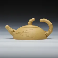 Аутентичный Фиолетовый Глиняный шедевр все ручной работы бамбуковый чайник Исин здоровья керамический чайный набор кунг-фу Ban Yue Zhu Yun чайник