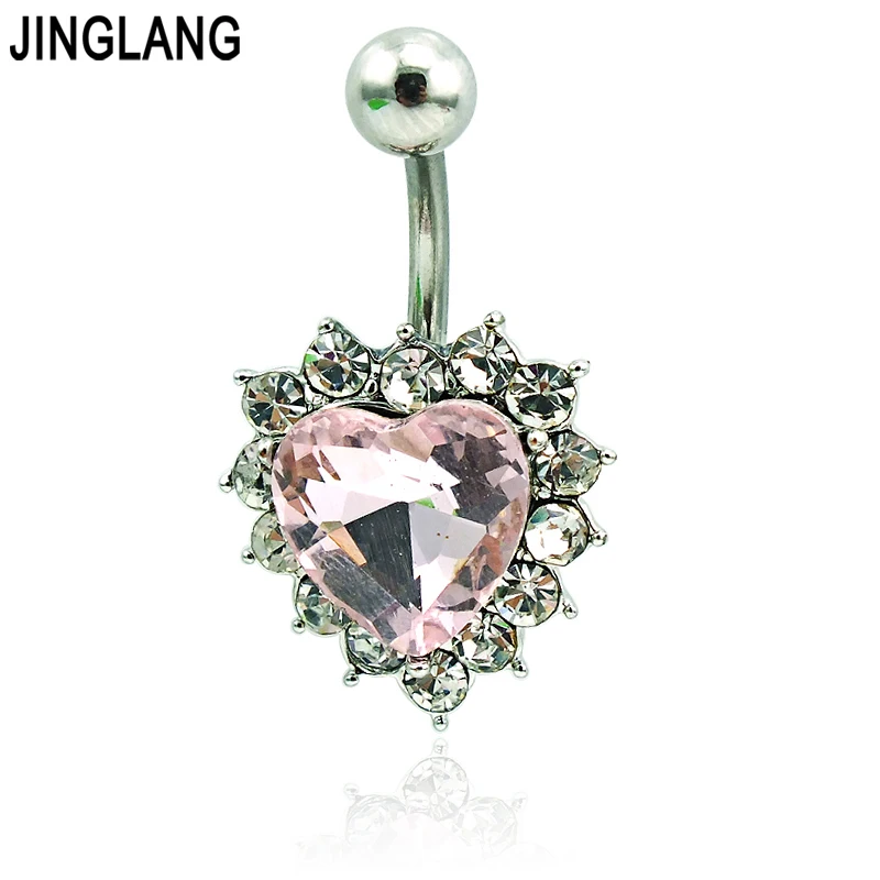 JINGLANG New Arrival Belly Button Rings 316L Stainless Steel Barbells