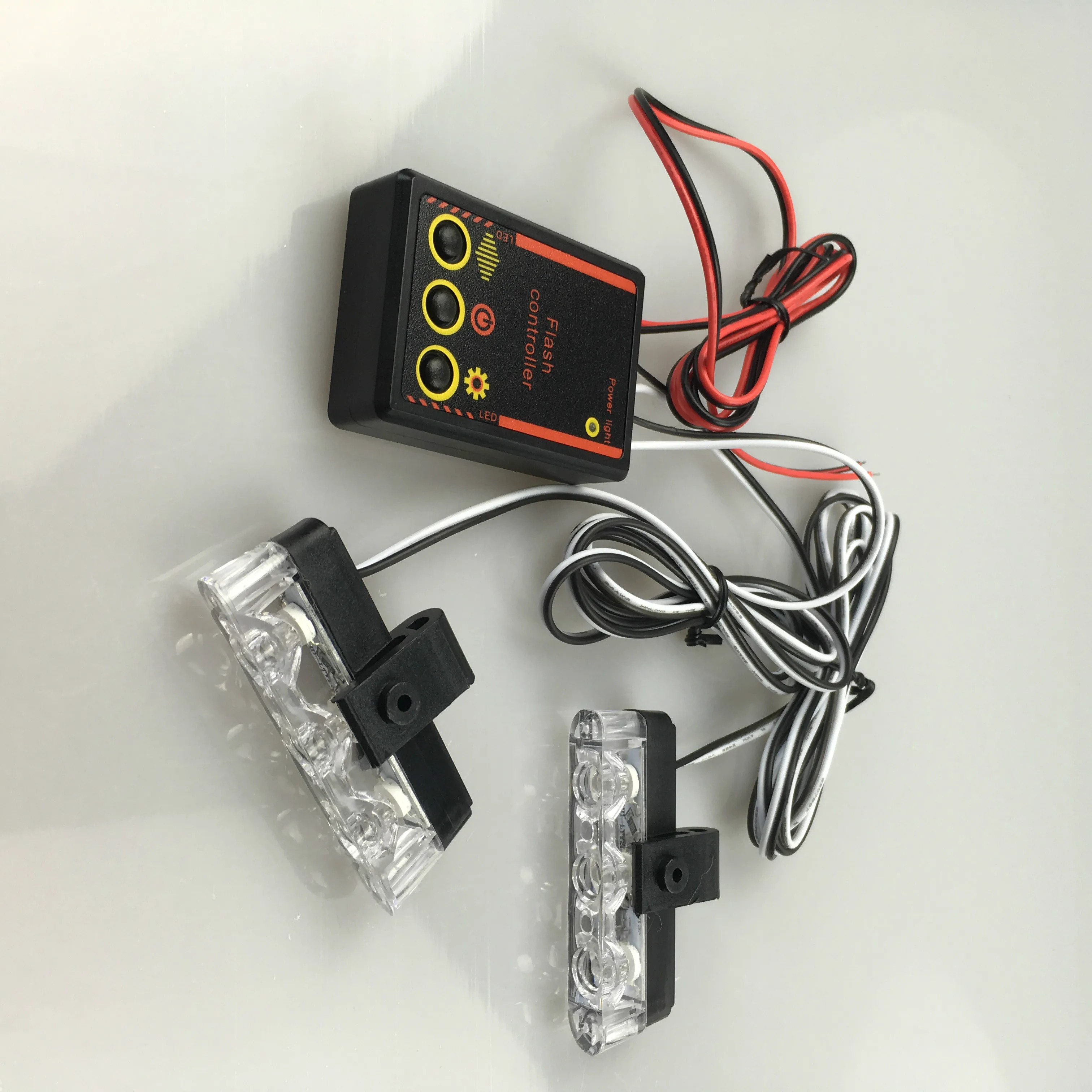 

Best Quality 2x3 / Led Ambulance Police light 12V Stroboscope Car Light Flashing Firemen Lights Strobe Warning light Car-Styling