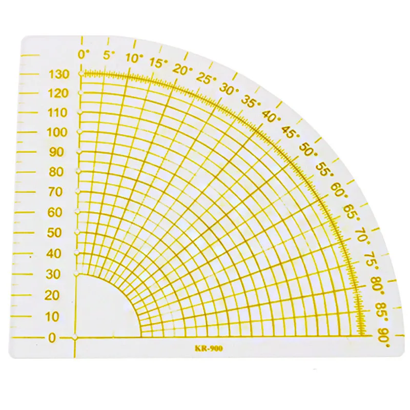 Лоскутная линейка для скрапбукинга, прозрачный акриловый плотный веер, форма для шва ног, линейка для художественного Ремесла, бытовой портной, швейные инструменты