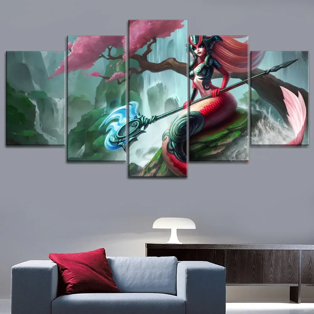 5-Piece-Game-League-of-Legends-Nami-Poster-Modern-Canvas-Printing-Type-Style-Home-Decorative-Wall (2)