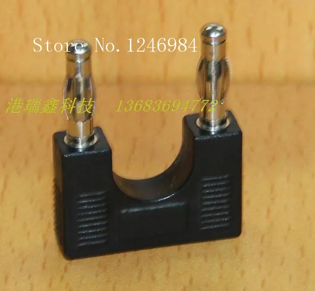 

[SA]M incense four double banana plug connector short black A-6105 Banana Plug--50pcs/lot