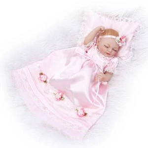 Новая ручная кукла реборн Kawaii портативные аксессуары для колыбели для 10 дюймов Reborn Mi Lu кукла для ванны лучший подарок для девочки Детские игрушки - Цвет: Includes pillow
