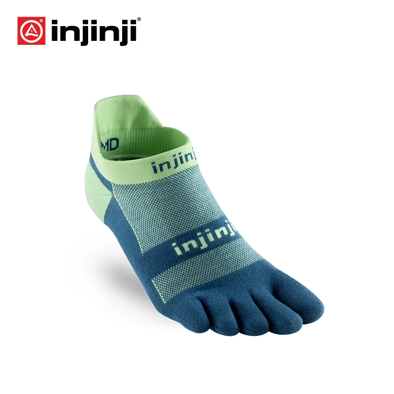 Injinji спортивные мужские носки с пятью пальцами низкие легкие тонкие COOLMAX для бега