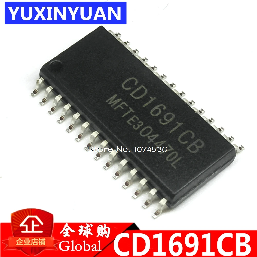 

5PCS/LOT CD1691CB CD1691 monolithic FM/AM FM modulation radio chip SOP-28