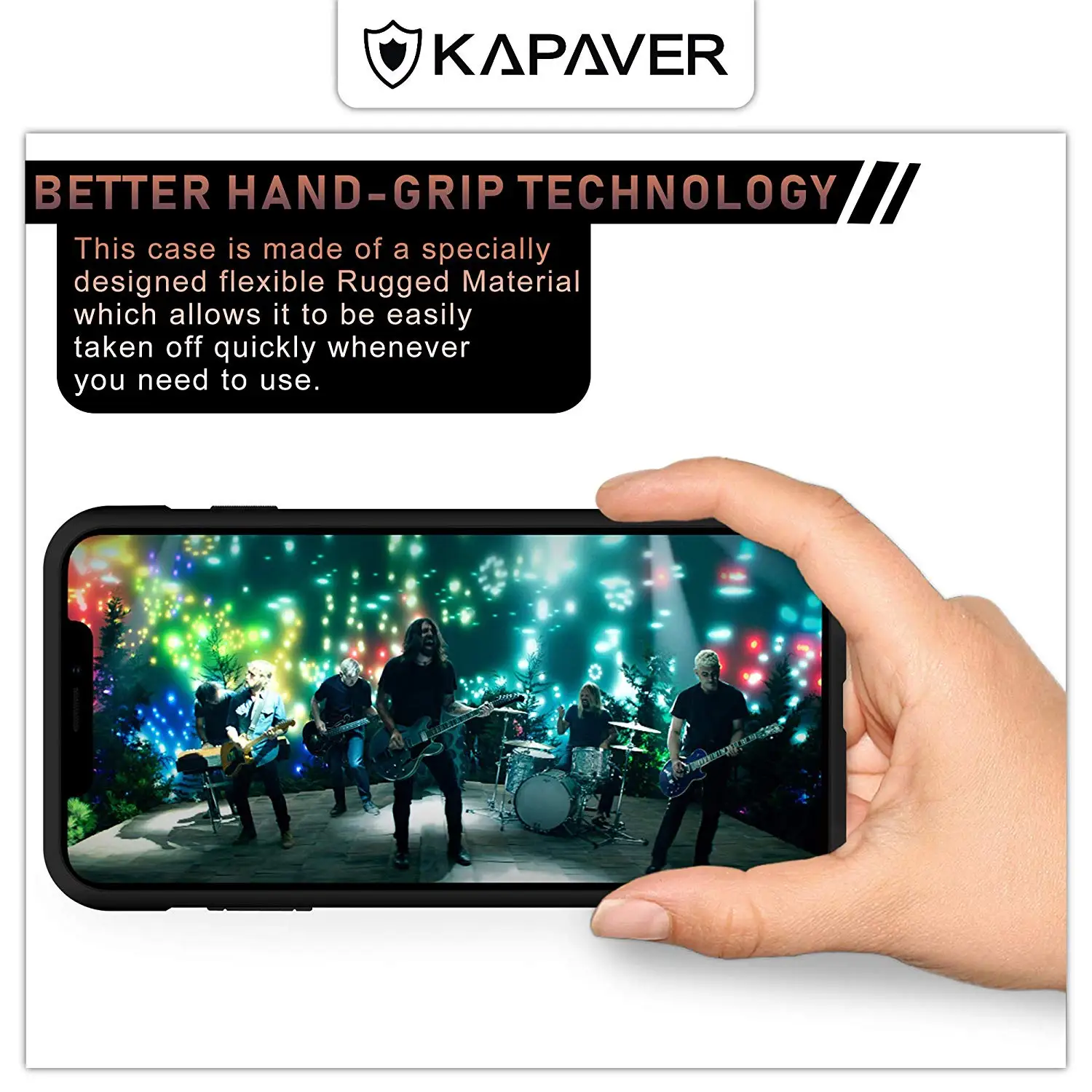 KAPAVER®Задняя крышка чехол для Apple iPhone Xs/iPhone X падение Протестировано ударопрочный углеродного волокна Броня черный