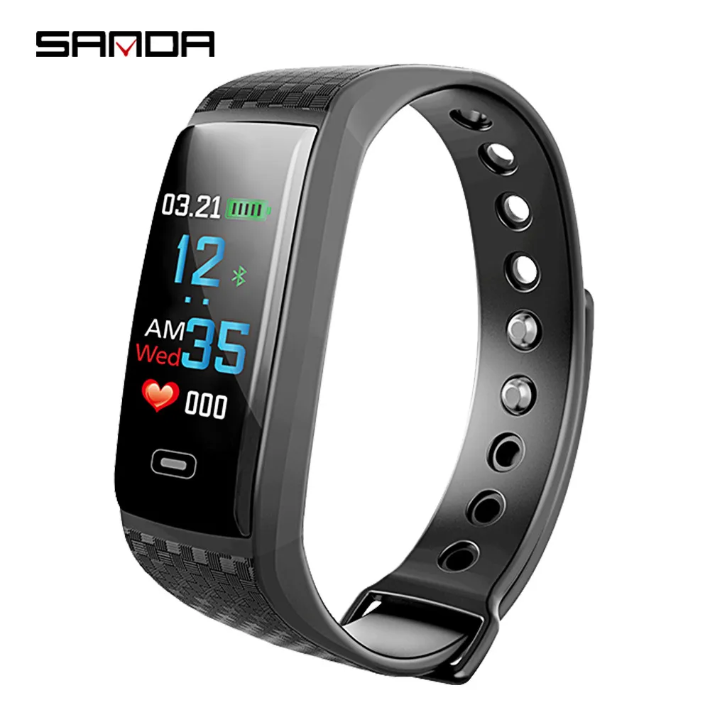 

Smart Bracelet Color Screen Fitness Tracker Heart Rate Monitor Bluetooth Smart Band Sport For Android IOS SDCK11C-W