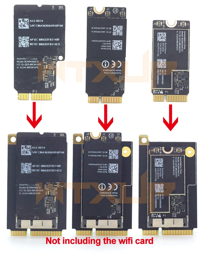 Mini PCI-E конвертерная плата адаптера 52-Pin Mini адаптер PCI Express модуль для Apple BCM94360CD BCM94331 BCM943602CS BCM94360CSAX
