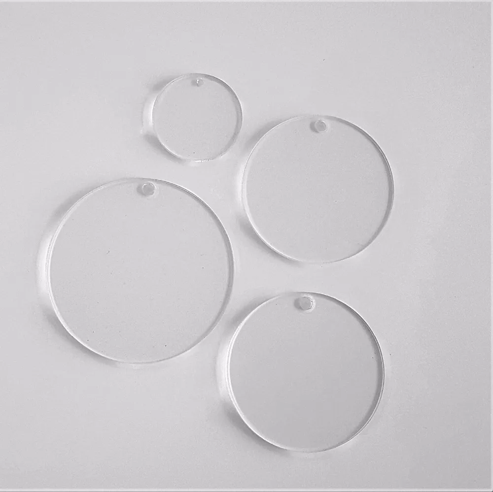 

2inch Clear Acrylic Discs ,acrylic Round Circle For Quality Keychains or Jewelry,25pcs/lot