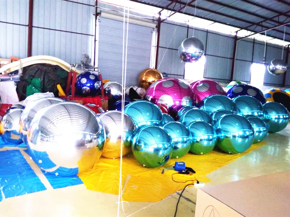 1.5m Silver Inflatable Ballon Outdoor Durable PVC Wedding Stage