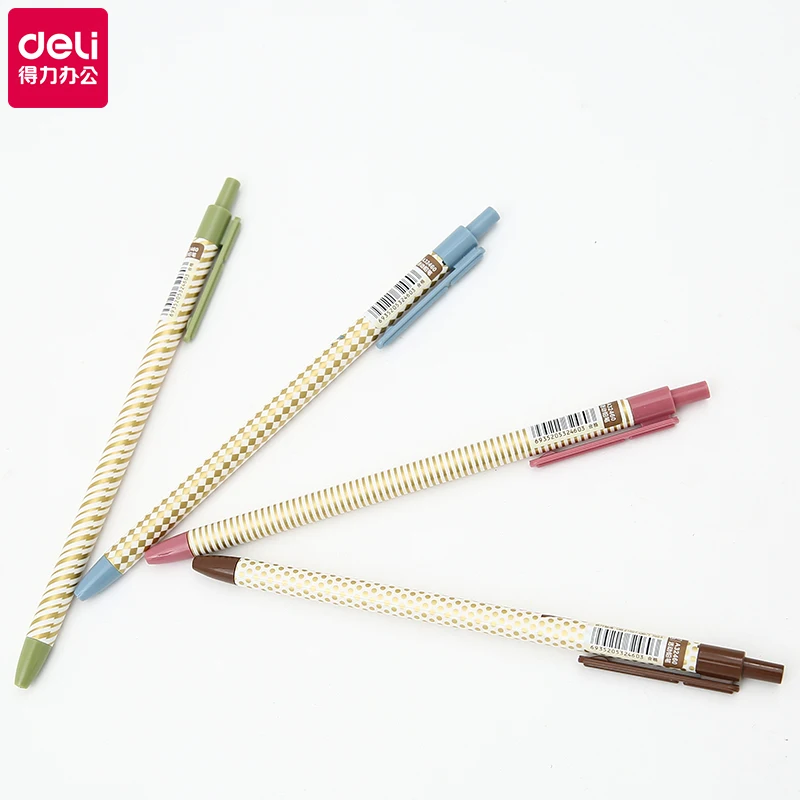 Deli 3pcs set 2B 0.7mm student drawing color random 