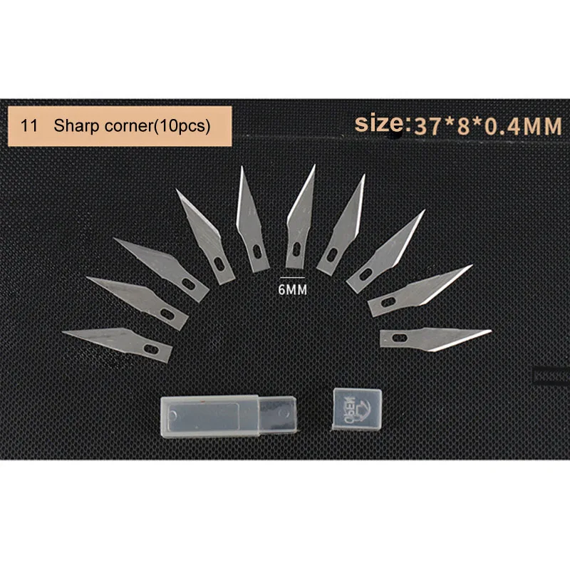 Высокое Качество Лезвия PCB ремонт металлический нож лезвие скальпель, режущий инструмент модель для гравировки Ремесло скульптура нож 10 шт