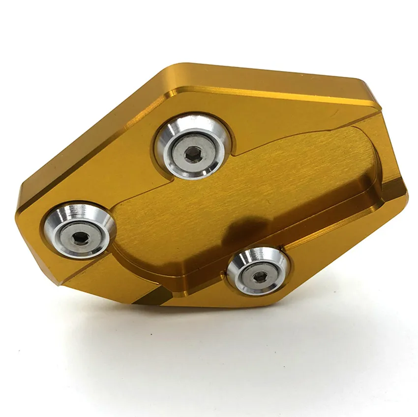 Золотая алюминиевая боковая подставка для мотоцикла CNC увеличивающая удлинитель