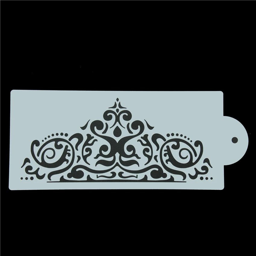Crown King Princess Queen Cake Stencil Frostings Spray Stencils Pad