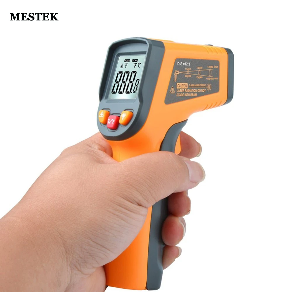 

New MT550 Handheld Digital Infrared Thermometer Gun IR Non-Contact Thermometer Tester Industrial Pyrometer -50 to 600 degree