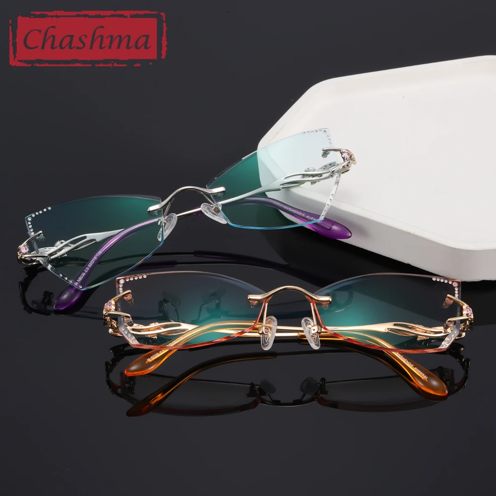 Женские очки по рецепту Chashma оправа кошачий глаз с бабочкой роскошные модные