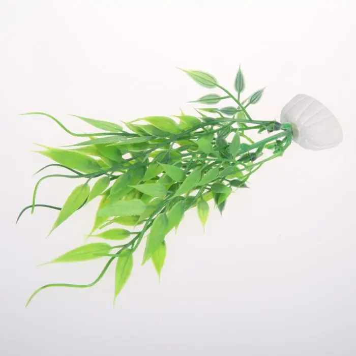 10 шт. искусственные водоросли Зеленые аквариумные растения Украшение для аквариума FG