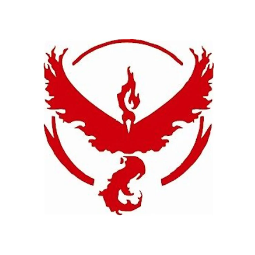 

Car Window Decal "Team Valor" Go Inspired Window Sticker Moltres