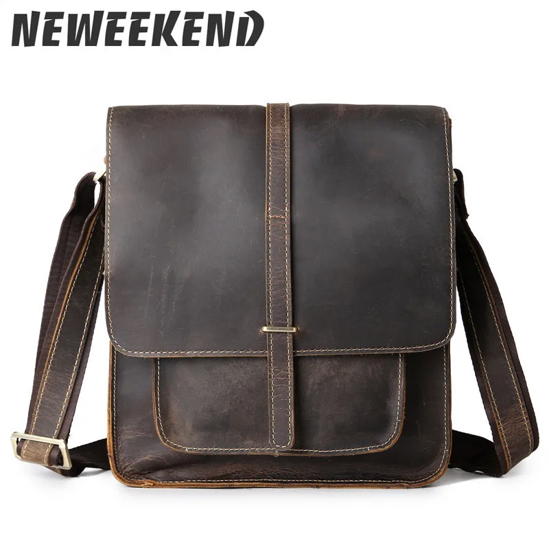 

2018 Vintage Men's Genuine Leather Cowhide Shoulder Handbag Crossbody Business Messenger Sling Bag Briefcase Portfolio 5867