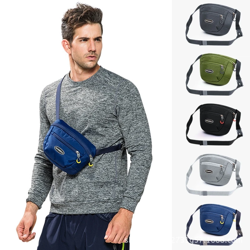 ANMEILU Waterproof Running Bag Outdoor Shoulder Bag Waist Gym Camping