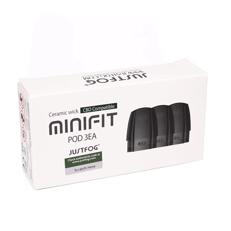 Электронная сигарета капсула JUSTFOG Minifit капсулы керамические 3 шт. в каждой