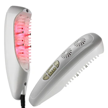 

3 in 1 Laser LED LIGHT Micro current Hair regrowth massage Growth Comb Remove scuff Repair hair massage instrument 110-220V