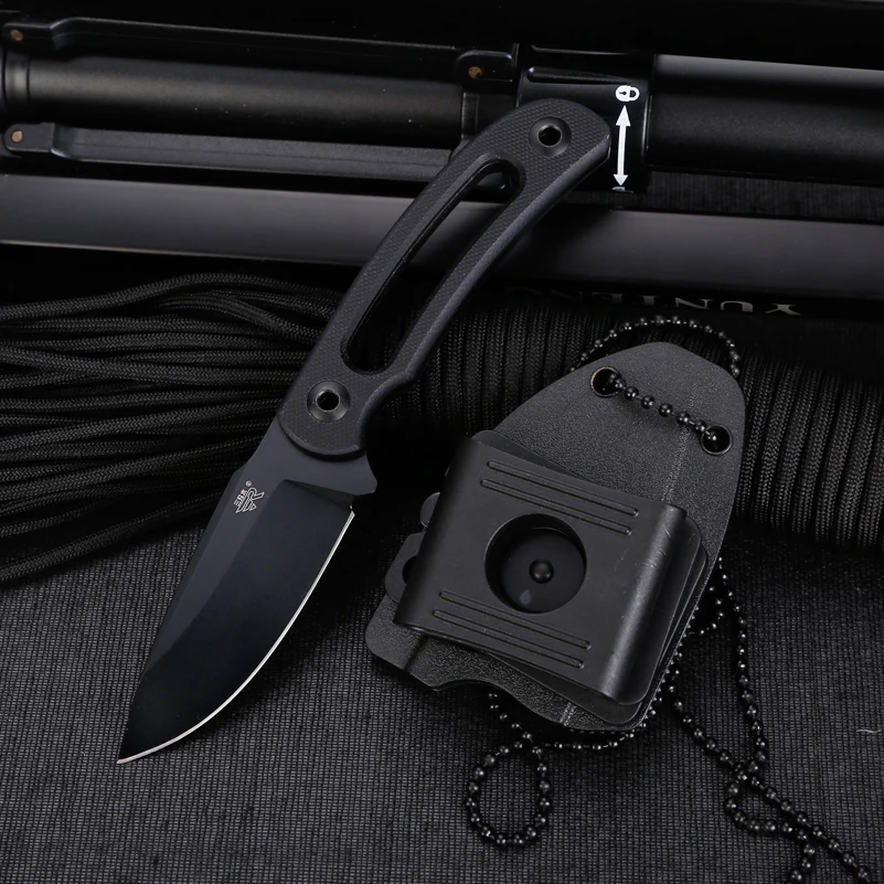 

SANRENMU 7132 Fixed Blade Knife Hunting Knife 8Cr14 Stainless Steel Blade Camping Knife Tactical survival Tool edc with sheath