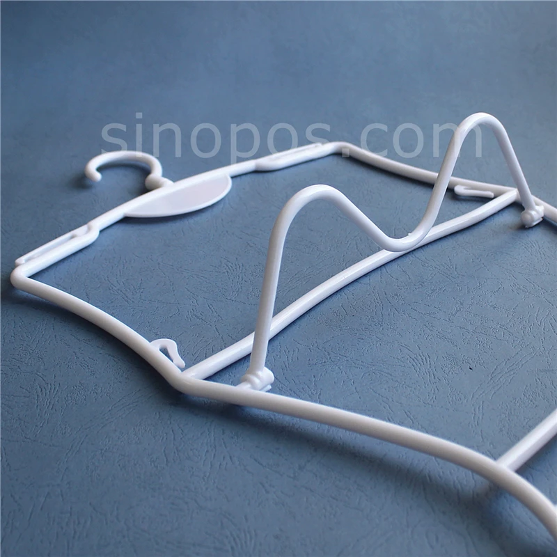 Adult Swimwear Economy Frame Hanger, swim wear suit set plastic rack bodice lingerie bikini display hook pajama clothing 3D form 5
