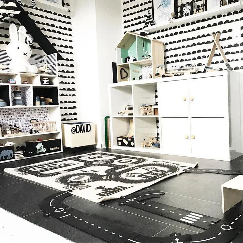 Automobile Raceway Baby Game Pad Cotton Canvas Climbing Mat Carpet Baby Bed Blanket Children Room Decoration Play Mat 90*140cm Automobile Raceway Baby Game Pad Cotton Canvas Climbing Mat Carpet Baby Bed Blanket Children Room Decoration Play Mat 90*140cm