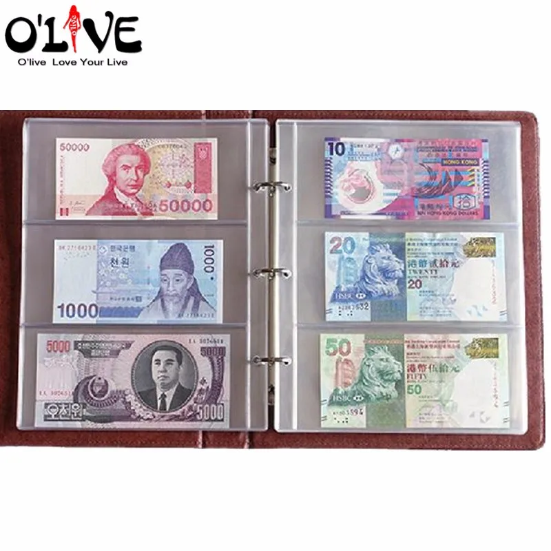 Free-Shipping-Hi-Q-home-decoration-Leather-Coin-Album-paper-money-album-45-sheets-loose-leaves (3)