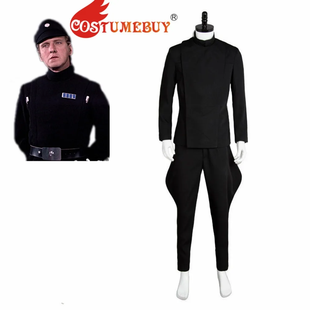 CostumeBuy фильм Звездные Войны Имперский полицейский Униформа Косплей Костюм взрослых мужчин Хэллоуин Черный Униформа костюм L920